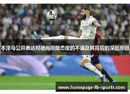 本泽马公开表达对德尚排除态度的不满及其背后的深层原因